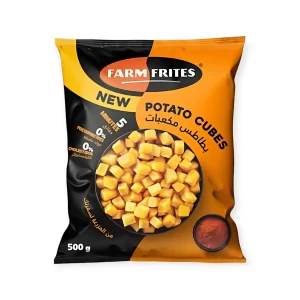 فارم فريتس بطاطس مكعبات مجمده - 500 جرام